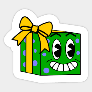 Retro Cartoon Gift Sticker